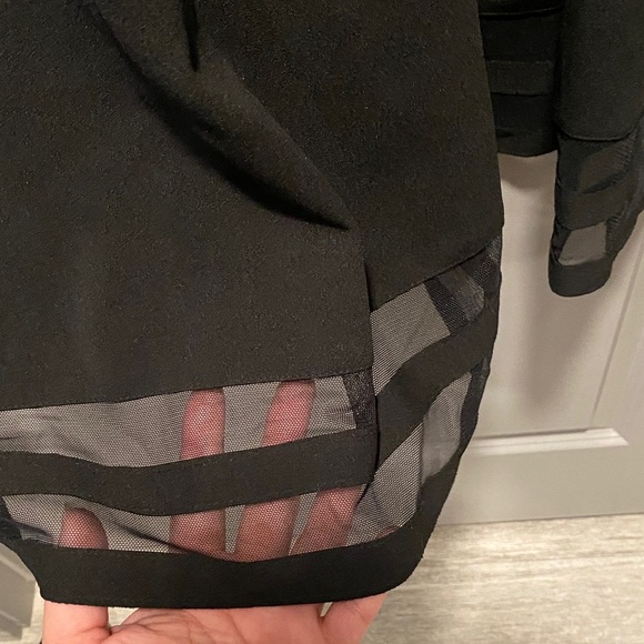 Calvin Klein Black Midi Dress | Size 20W | Sheer Hem | Timeless Elegance - Picture 10 of 10